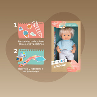Miniland Boy Doll Blueberry - 38cm