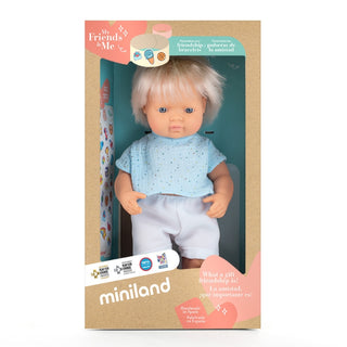 Miniland Boy Doll Blueberry - 38cm