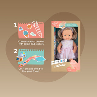 Miniland Girl Doll Peaches - 38cm