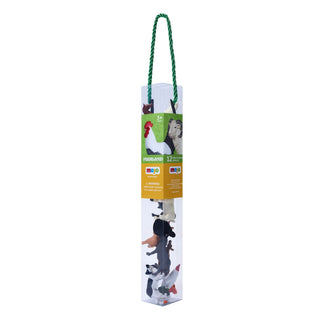 Mojo Mini Farm Animals Tube - 12 Piece
