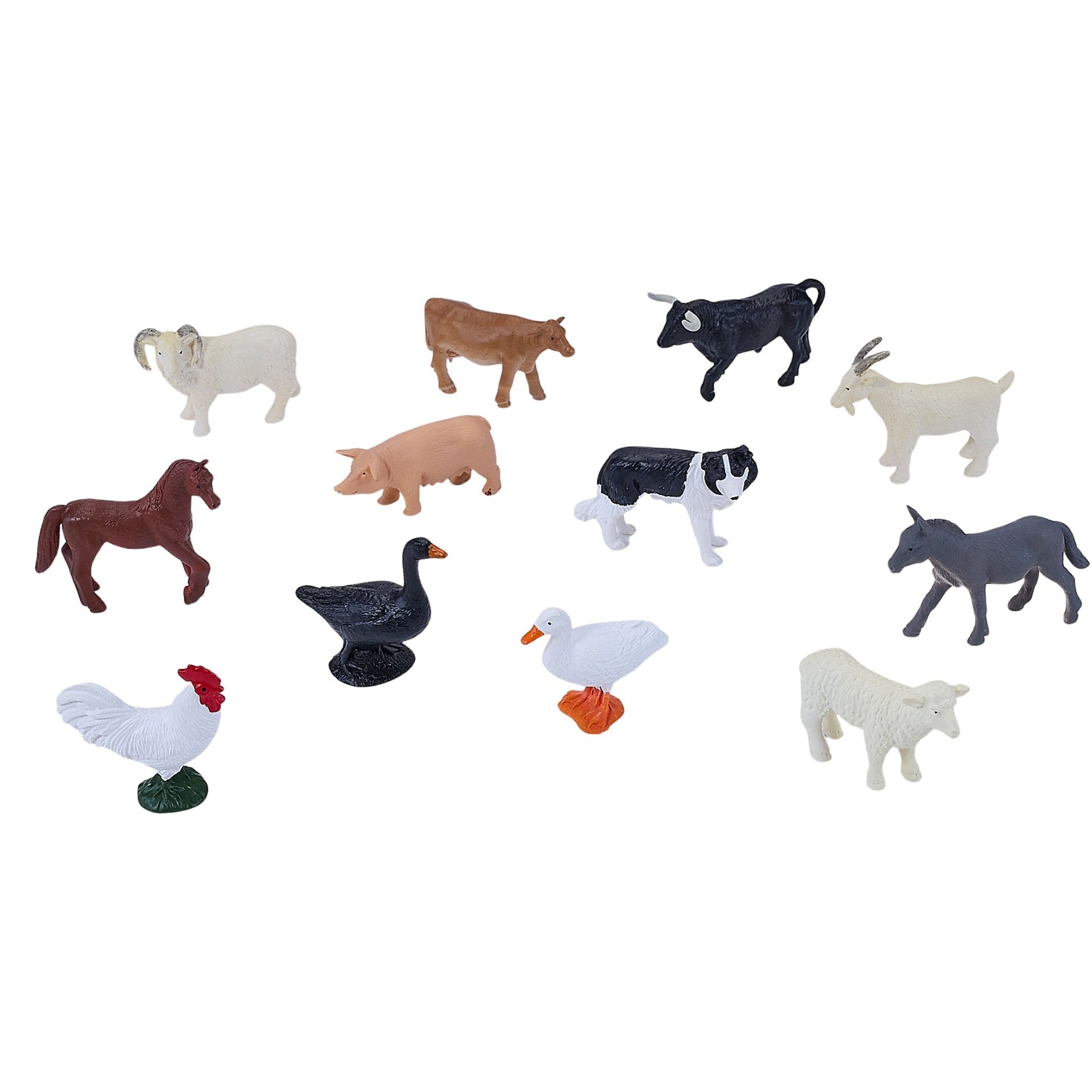 Mojo Mini Farm Animals Tube - 12 Piece