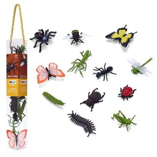 Mojo Mini Insects and Spider Tube - 12 Piece