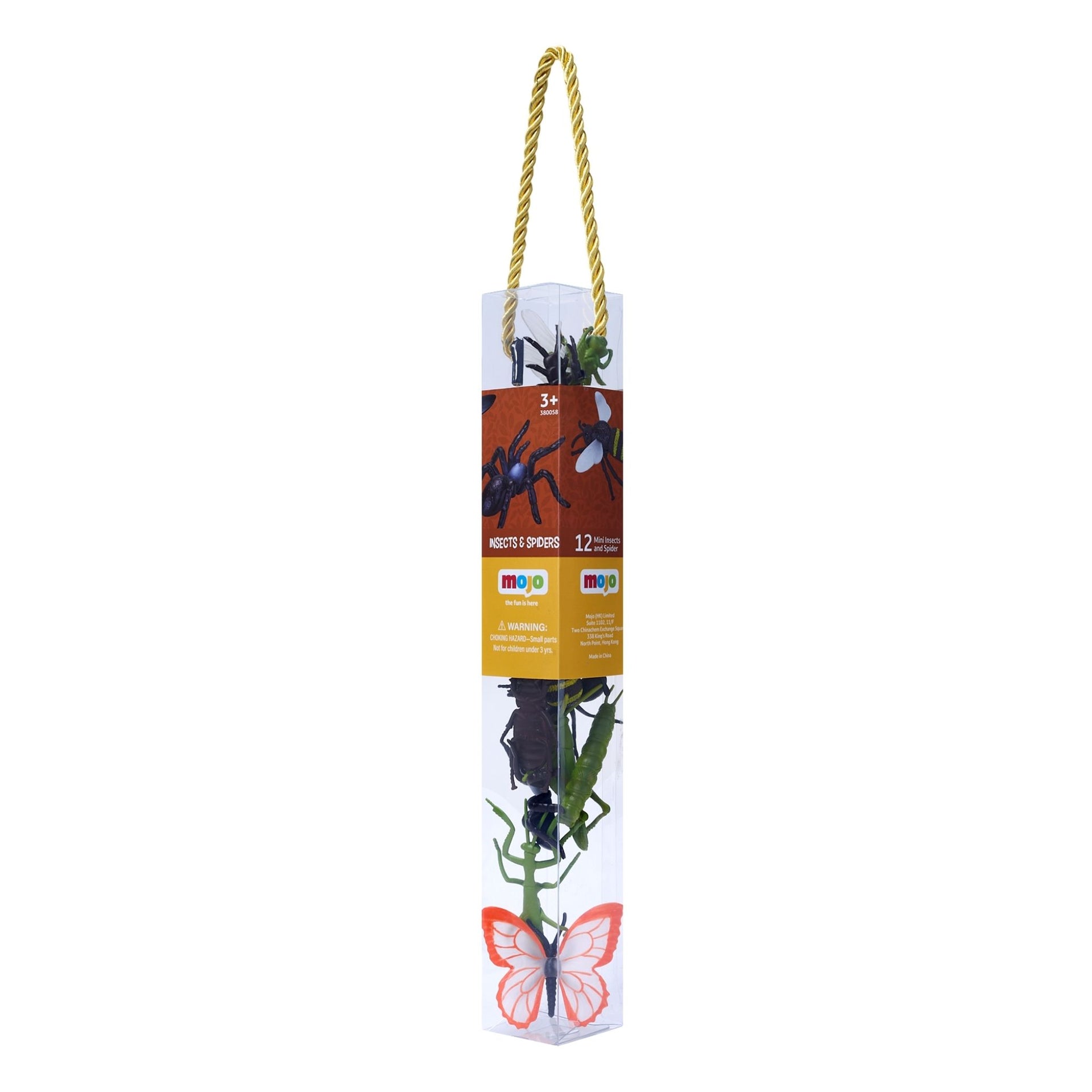 Mojo Mini Insects and Spider Tube - 12 Piece