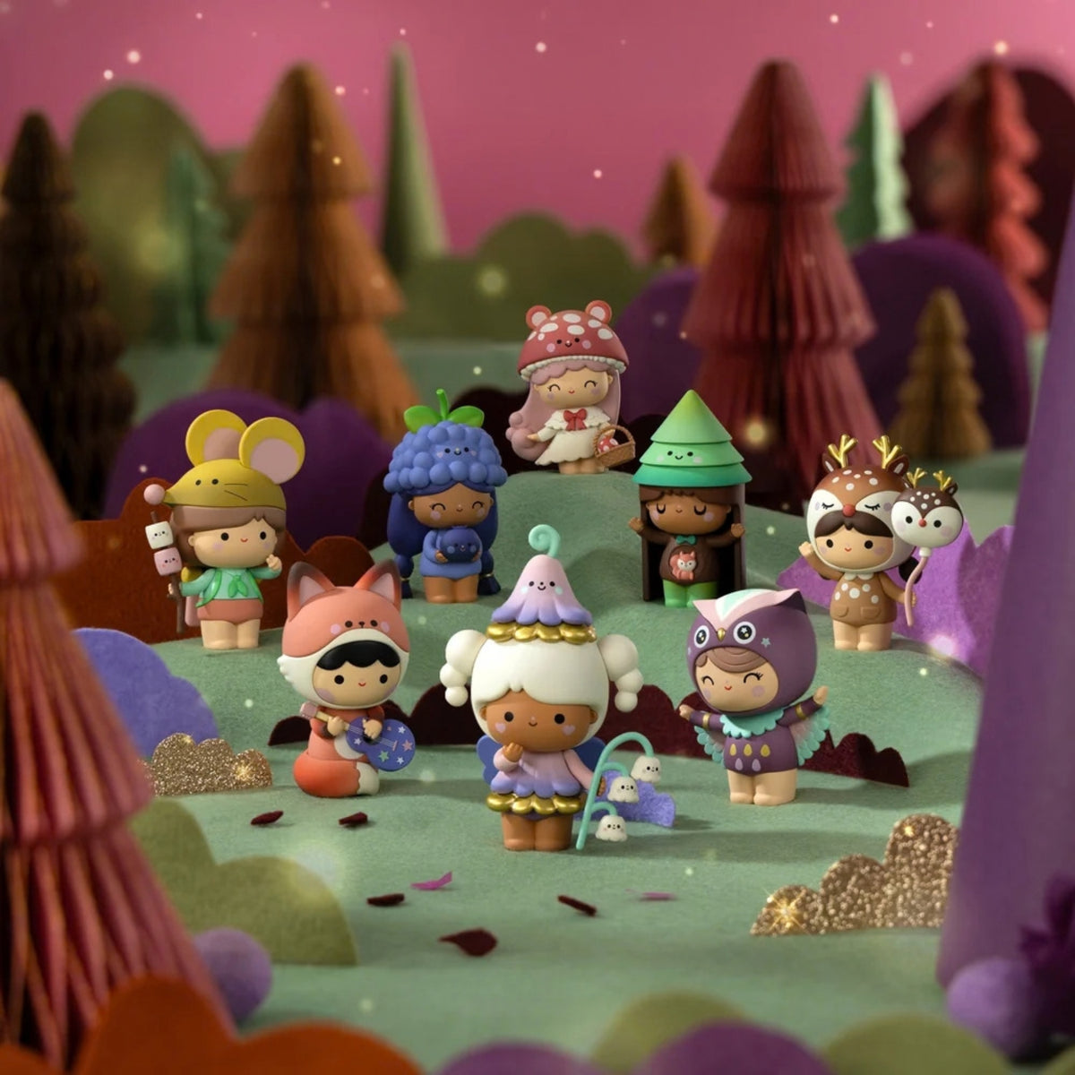 Momiji Sugar Plum Wood Blind Box Message Doll