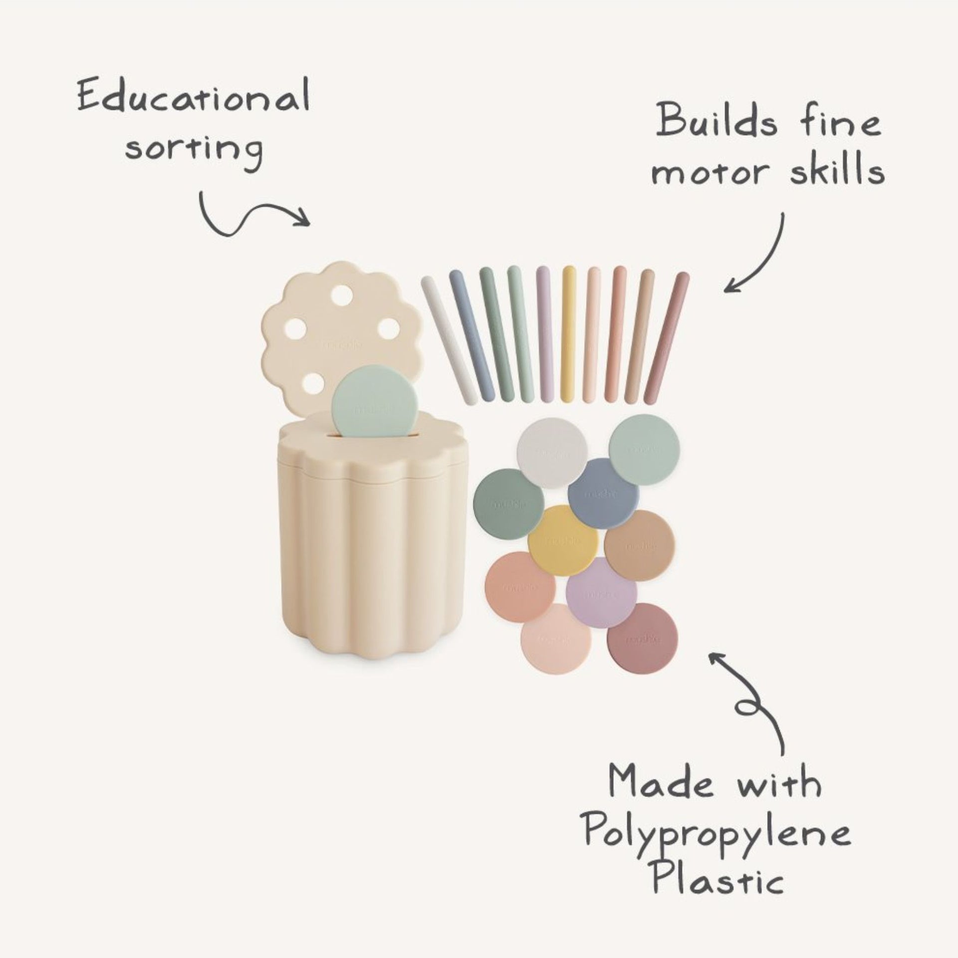 Mushie Coin & Tube Sorting Set