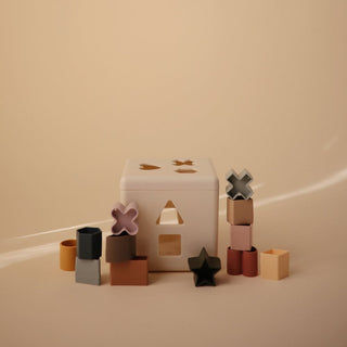 Mushie Shape Sorting Box - Original