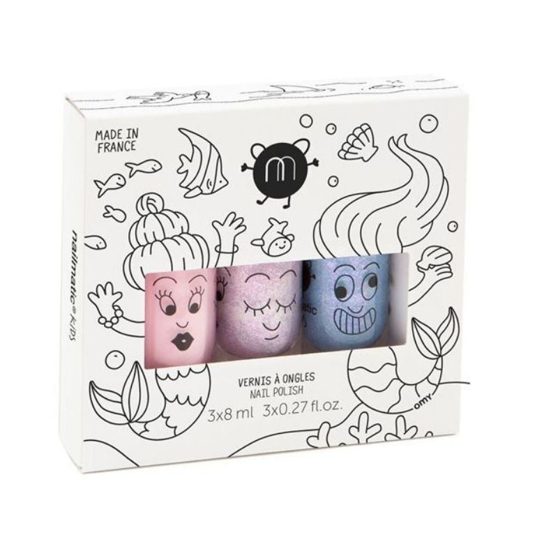 Nailmatic Set of 3 Nail Polishes - Mermaid