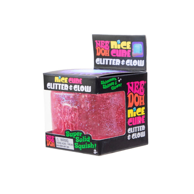 NeeDoh Nice Cube Glitter & Glow