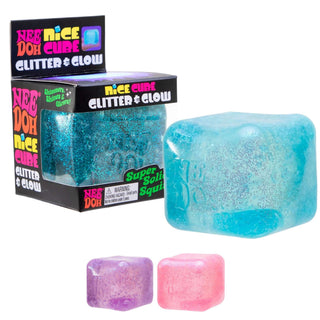 NeeDoh Nice Cube Glitter & Glow