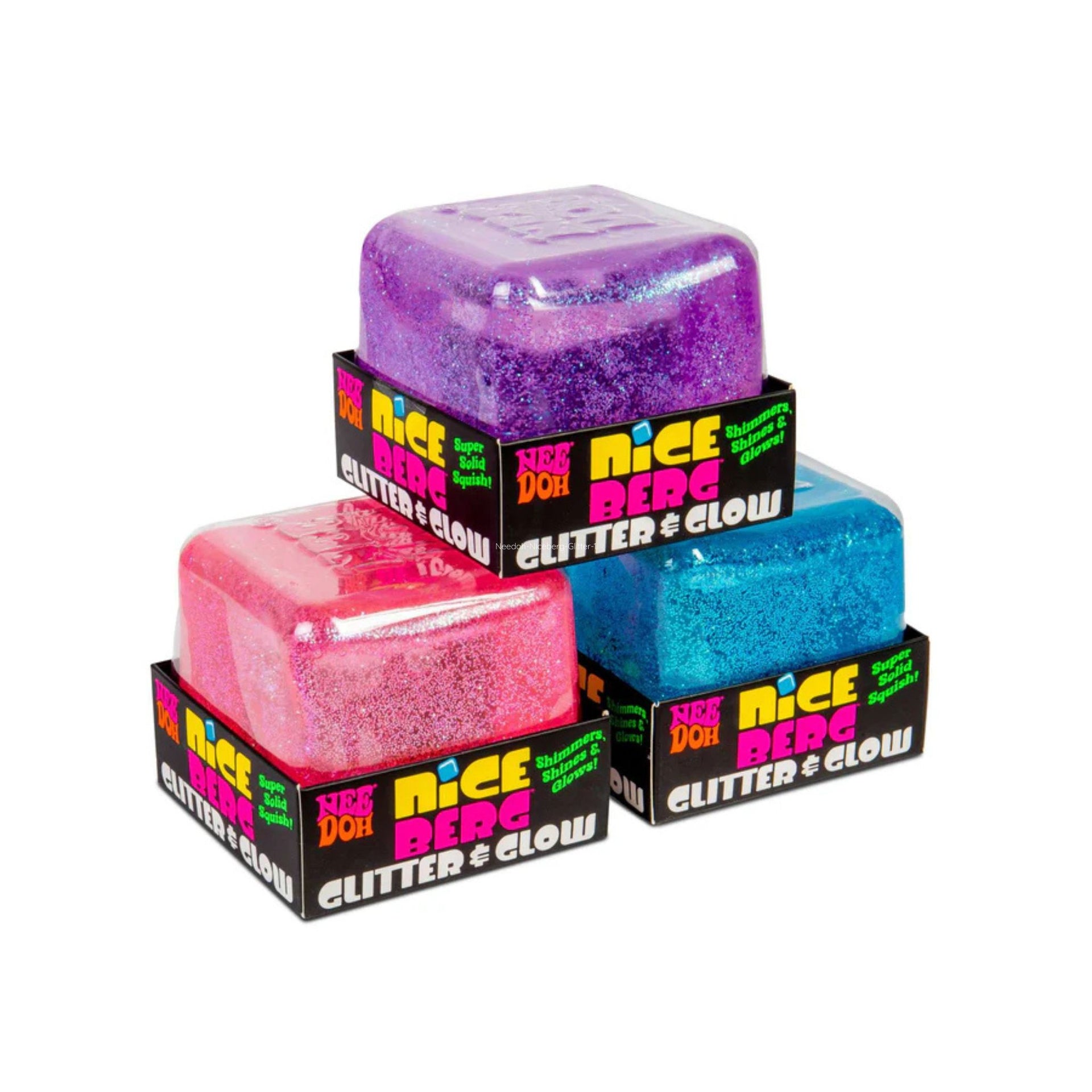 NeeDoh Niceberg Glitter & Glow