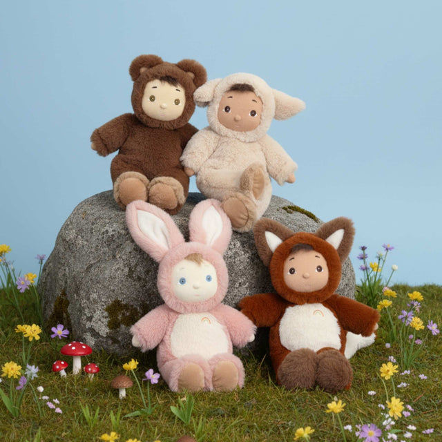 Olli Ella Cozy Day Dinkum Bunny Pinkie
