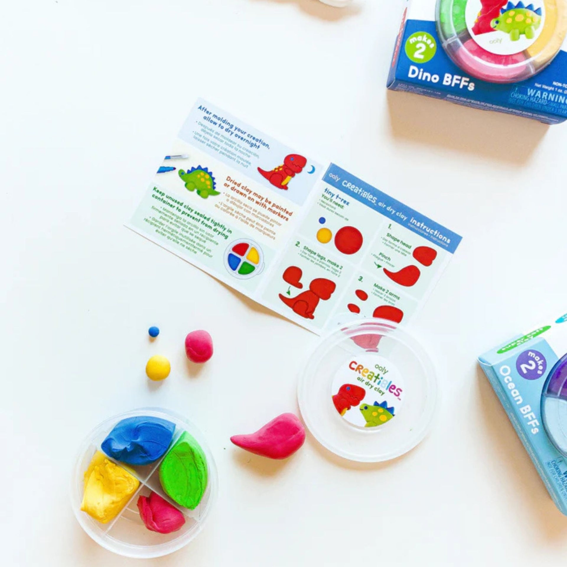 Ooly Creatibles DIY Air Dry Clay Kit - Dino BFFs