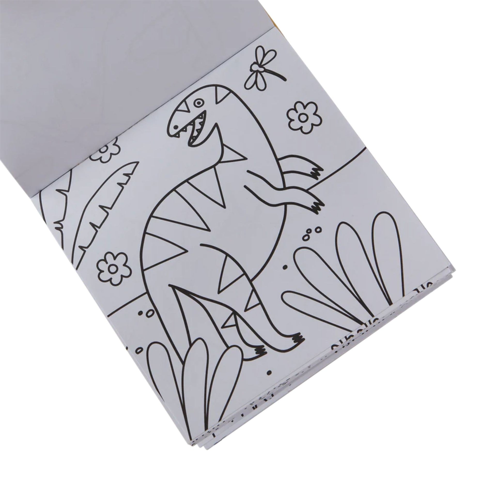 Ooly Carry Along Crayon & Colouring Book Kit - Dinoland