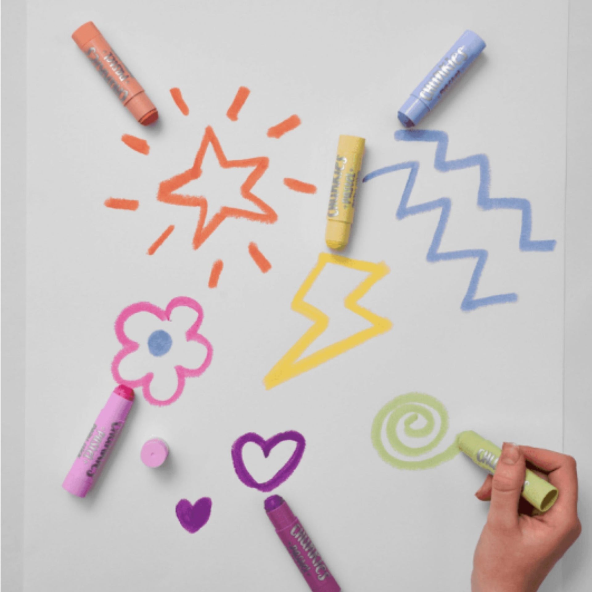 Ooly Chunkies Paint Sticks - Pastel