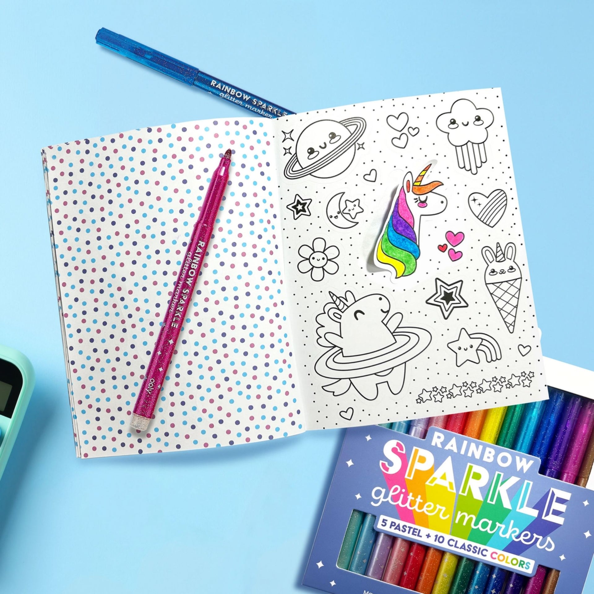 Ooly Colour-in' Sticker Book Cute-A-Licious Doodles