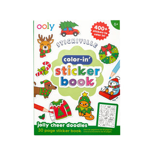 Ooly Colour-in' Sticker Book - Jolly Cheer Doodles