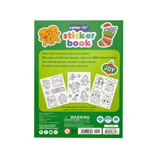 Ooly Colour-in' Sticker Book - Jolly Cheer Doodles