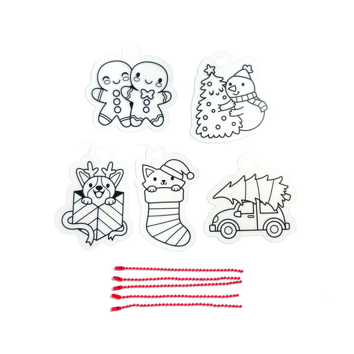 Ooly Mini Shrink-Its! DIY Shrink Art Kit - Holly Jolly