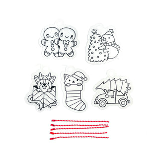 Ooly Mini Shrink-Its! DIY Shrink Art Kit - Holly Jolly