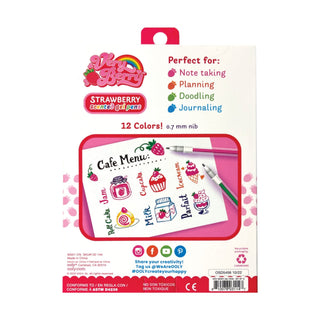 Ooly Very Berry Strawberry Scented Gel Pens