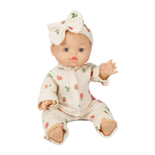 Paola Reina Girl Doll with Heless Romper - 34cm