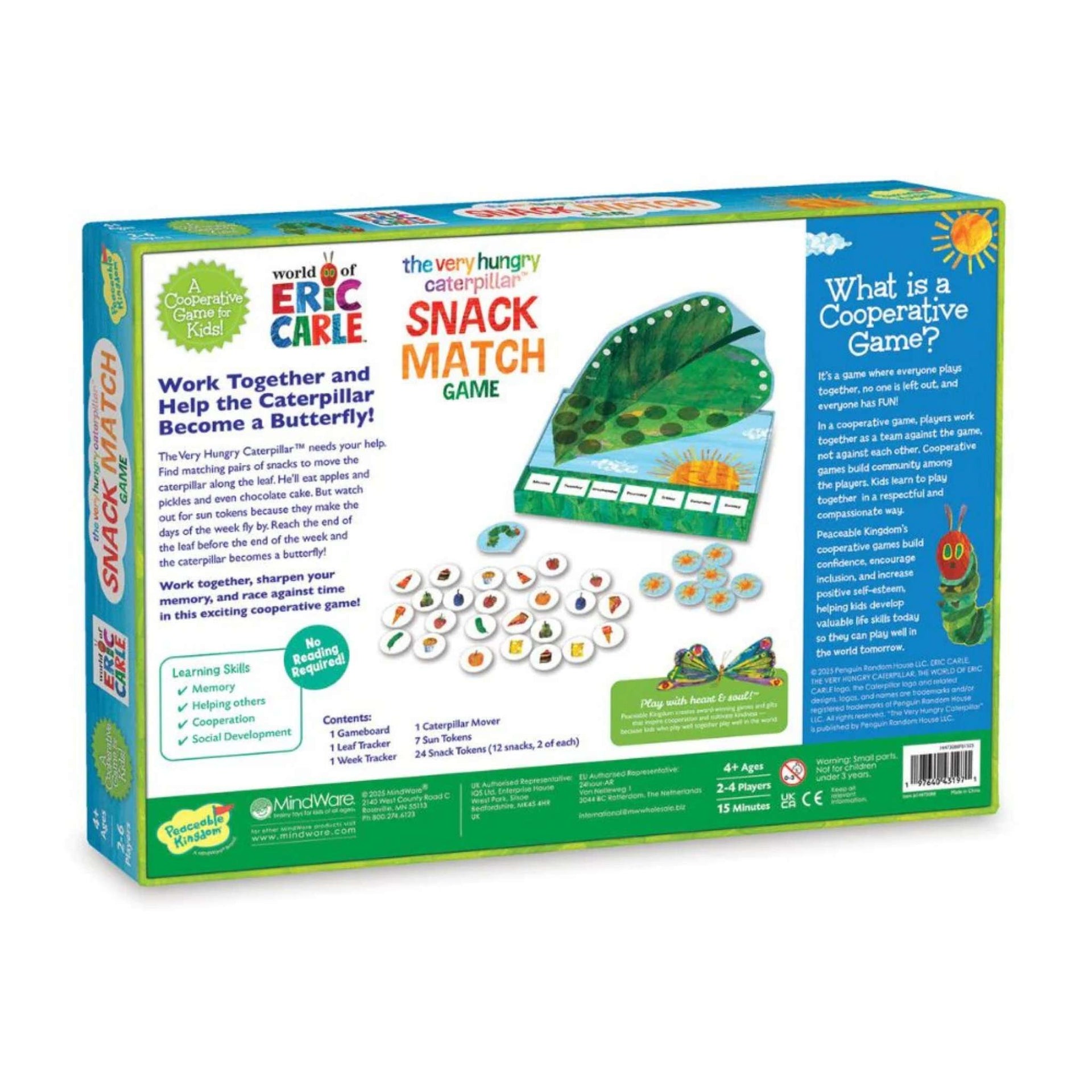 Peaceable Kingdom The Very Hungary Caterpillar Snack Match