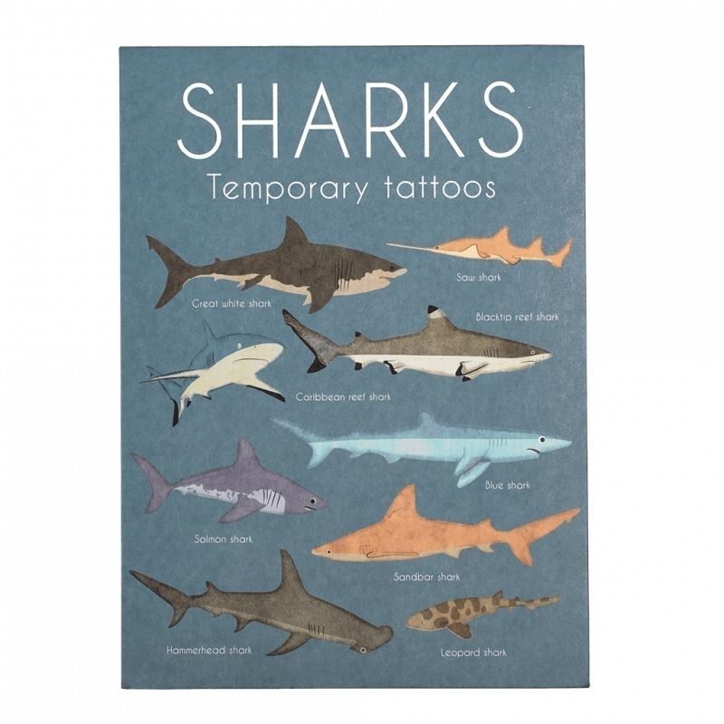 Rex London Temporary Tattoos - Shark