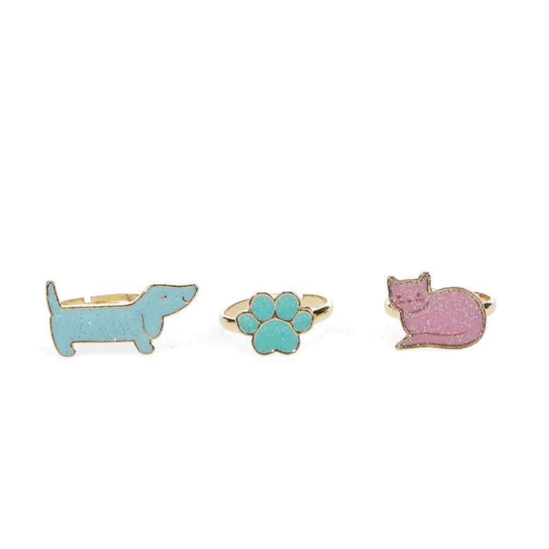 Rex London Dog and Cat Glitter Rings