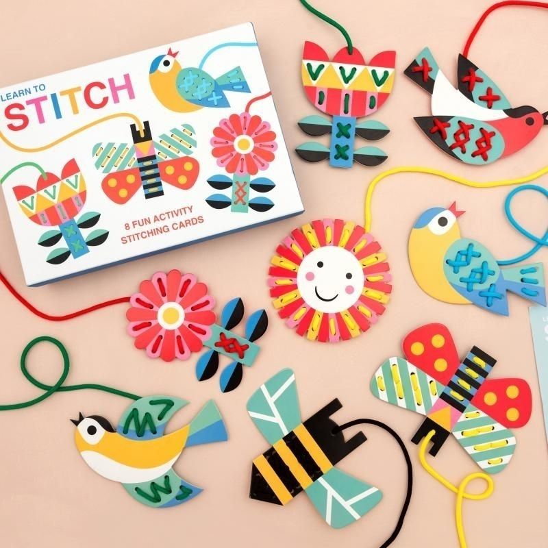 Rex London Cardboard Learn To Stitch Activity