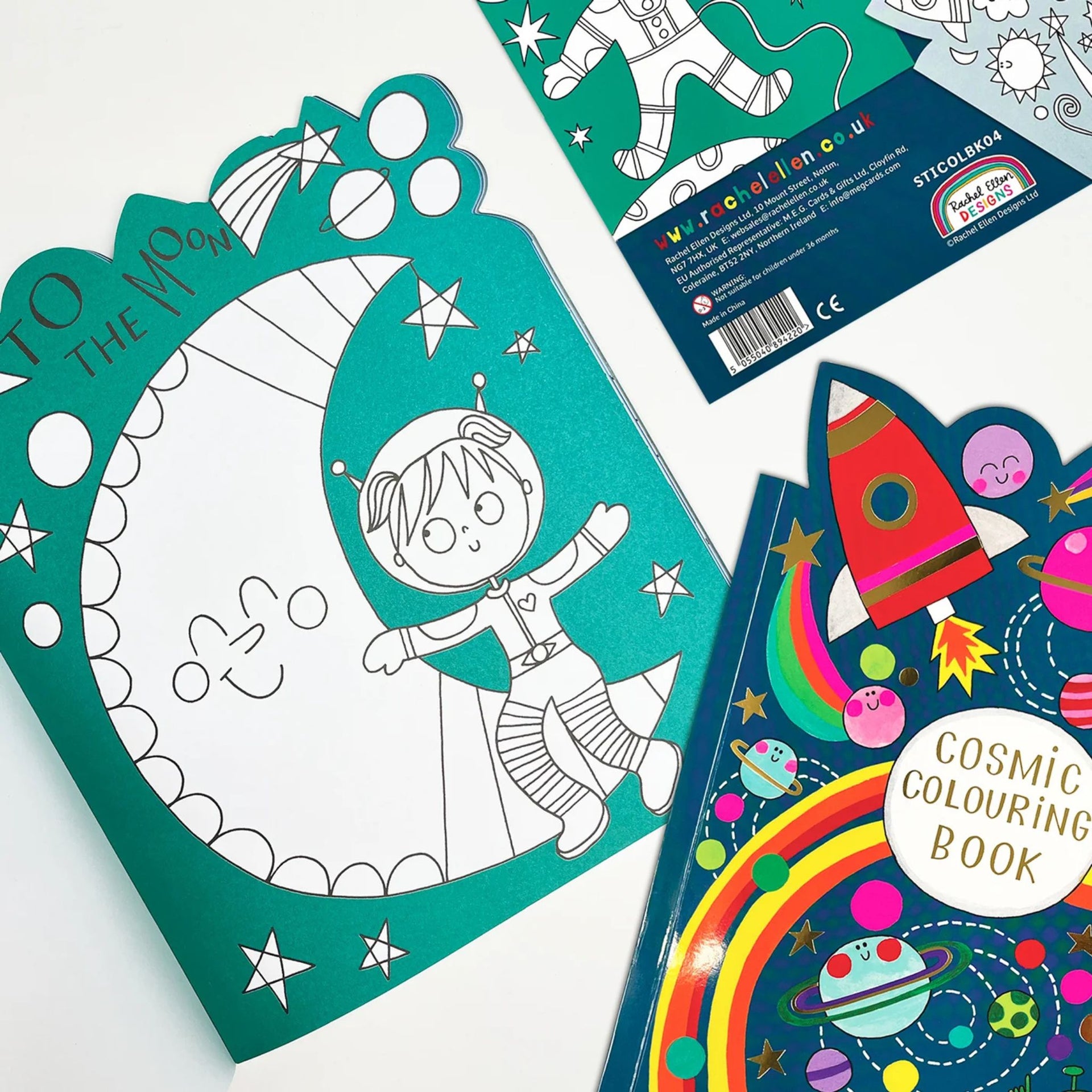 Rachel Ellen Designs Cosmic Colouring Book With Stickers
