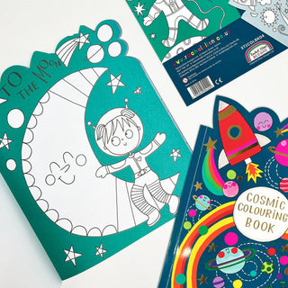 Rachel Ellen Designs Cosmic Colouring Book With Stickers