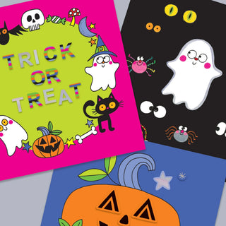 Rachel Ellen Designs Halloween Sticker Scene Activity Book