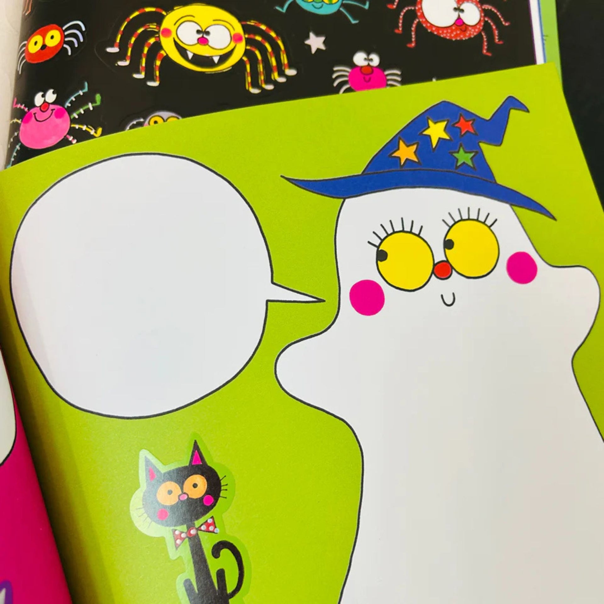 Rachel Ellen Designs Halloween Sticker Scene Activity Book
