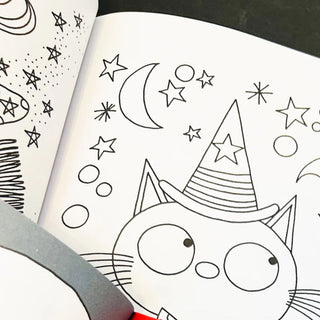 Rachel Ellen Designs Halloween Sticker Scene Activity Book