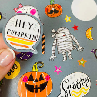 Rachel Ellen Designs Halloween Sticker Scene Activity Book