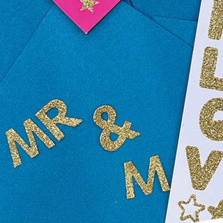 Rachel Ellen Designs Glitter Letter Stickers