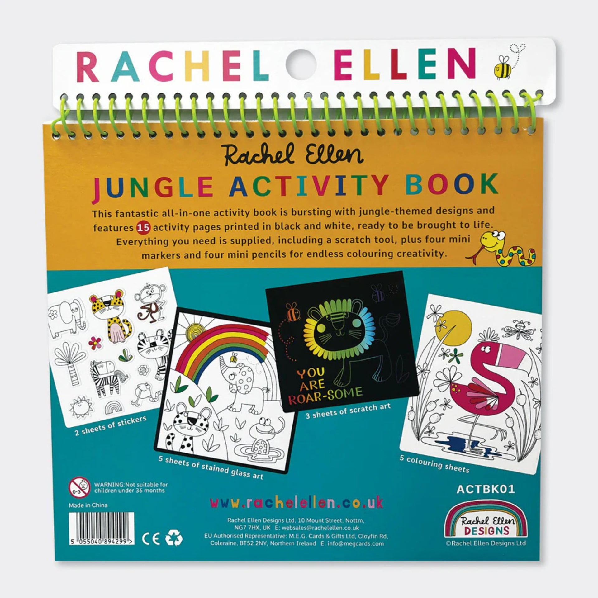 Rachel Ellen Designs Jungle Activity Book