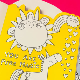 Rachel Ellen Unicorn Colouring Book With Stickers