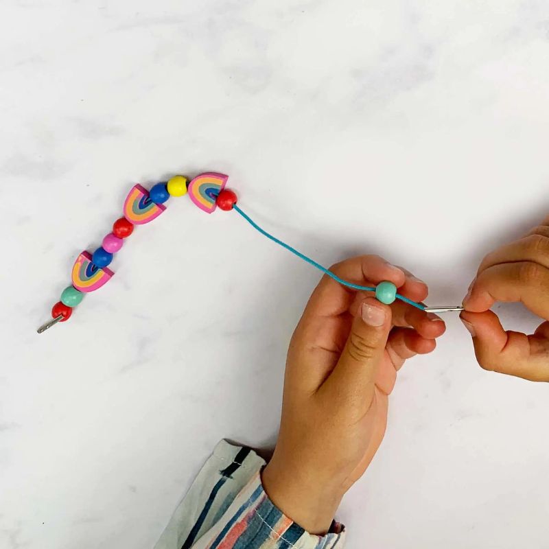 Cotton Twist Bracelet Making Kit - Rainbow Colours