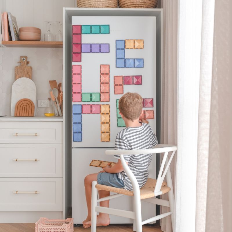 Connetix Magnetic Tiles 24 Piece Pastel Rectangle Pack