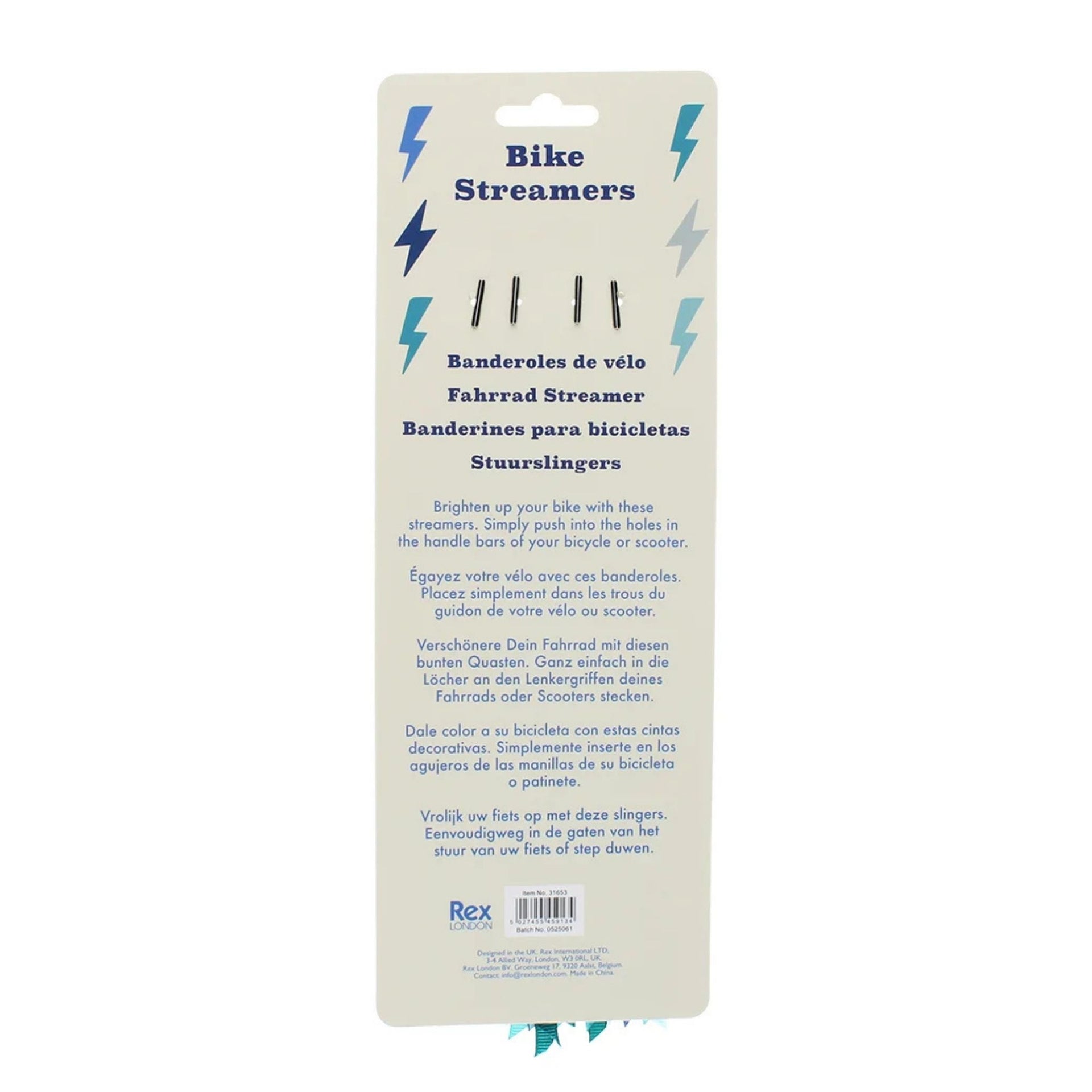 Rex London Bicycle Streamers - Blue