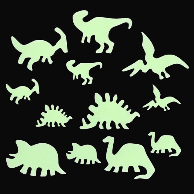 Rex London Glow in the Dark Stick-On Shapes - Dinosaurs