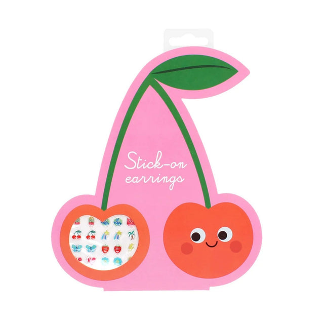 Rex London Stick On Earrings - Cherry