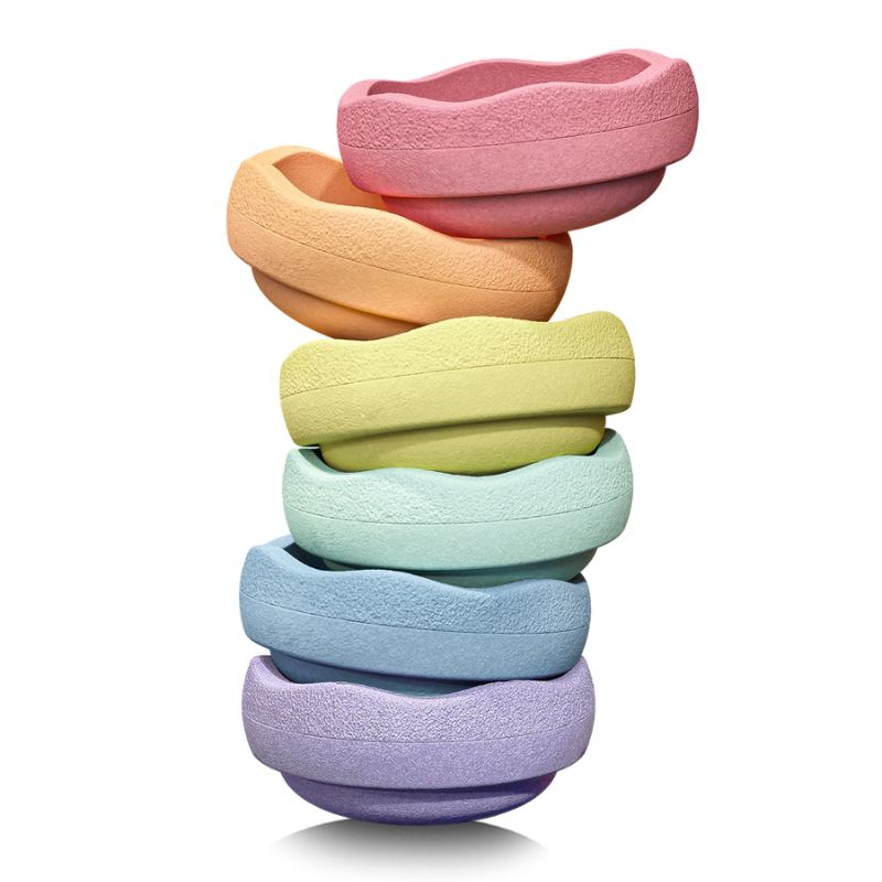 Stapelstein Stepping Stones - Pastel Set Of 6