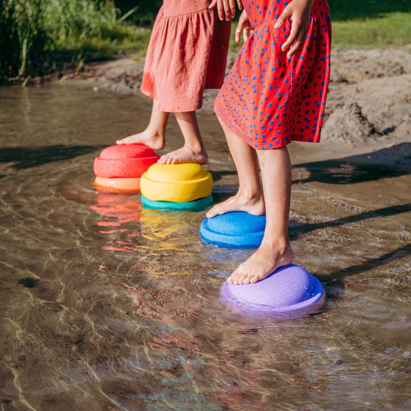 Stapelstein Stepping Stones - Rainbow Classic Set Of 6