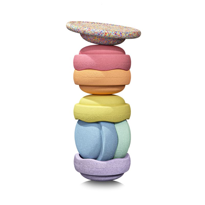 Stapelstein Stepping Stones - Pastel 6+1 Set