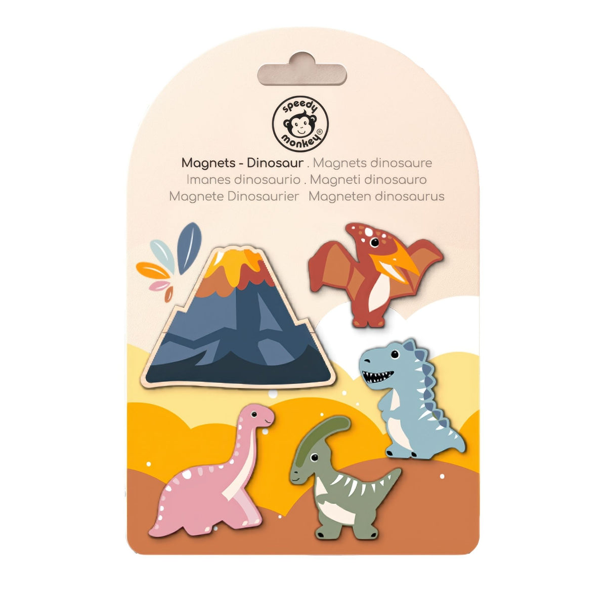 Speedy Monkey Magnets - Dinosaur