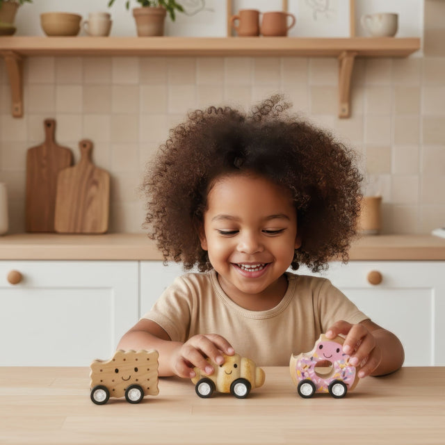 Speedy Monkey Pull Back Toy - Bakery