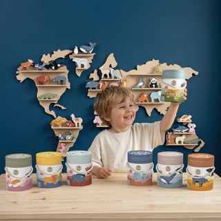 Speedy Monkey World Map Animal Shelf