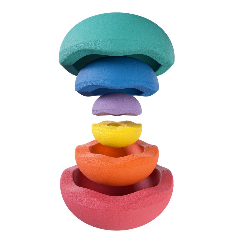 Stapelstein Inside Rainbow Set of 6